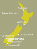 Map, Visit Maniototo, Central Otago, New Zealand  